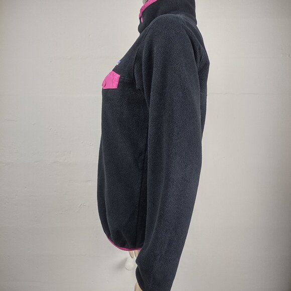 Patagonia Synchilla black 1/4 snap pullover fleece sweatshirt jacket Small - Picture 7 of 9